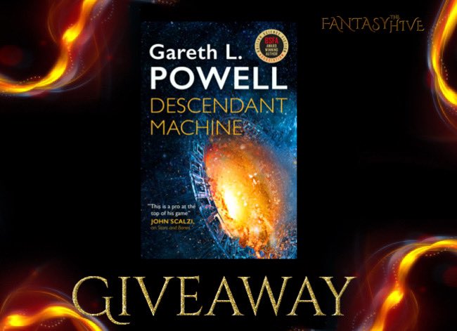 ✨GIVEAWAY✨

We have partnered with <a href="/TitanBooks/">Titan Books</a> to bring you a GIVEAWAY for The Descendant Machine by <a href="/garethlpowell/">Gareth L. Powell</a> 

To enter:

Follow us + <a href="/garethlpowell/">Gareth L. Powell</a> and RT this tweet only.

Rules:

UK/US &amp; Canada only due to publisher’s shipping restrictions.

Ends 19th April