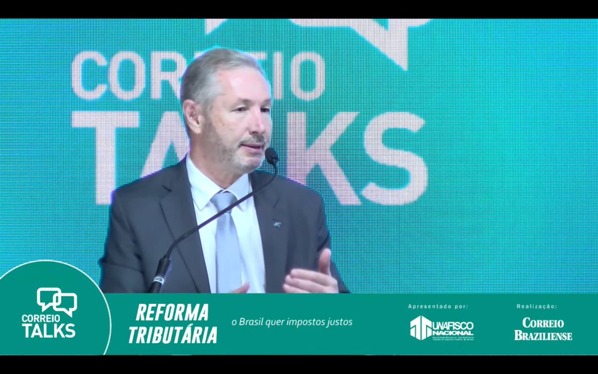 correio's tweet photo. "O sistema tributário simplificado vai melhorar a vida do brasileiros e das empresas", diz Fernando Mombelli, diretor de programa da Receita Federal
#reformatributaria #CBTalks https://t.co/Br4sdnRvWY