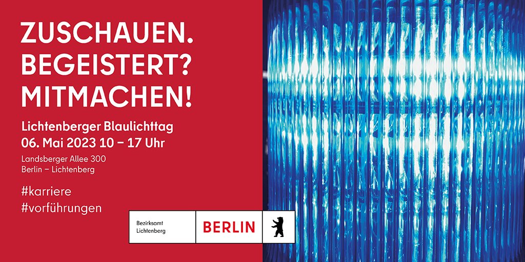 Am 06.05.2023 findet der Blaulicht-Tag in Berlin Lichtenberg statt und du kannst den ELW-2 vom ASB-Katastrophenschutz hautnahe erleben.

Hast du dir schon eine Erinnerung gemacht? 
Wir freuen uns auf Euch!
#blaulichttag #lichtenberg #asb #katastrophenschutz