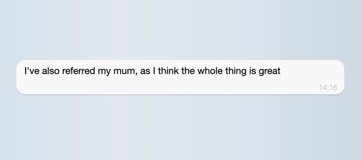 We just received the highest praise a customer could give...