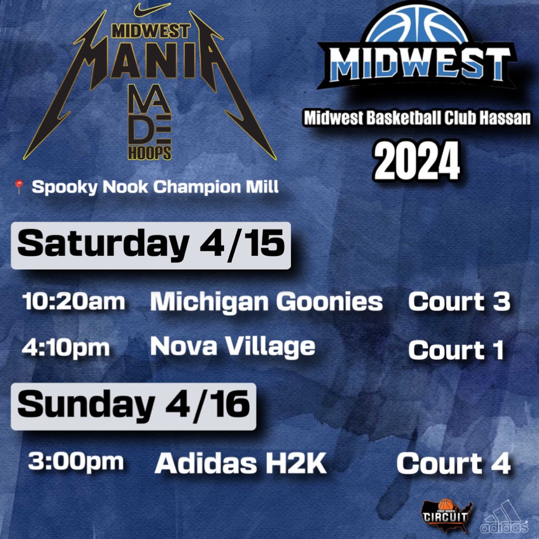 Midwest Basketball Club Hassan on Twitter "2024 Schedule and Roster