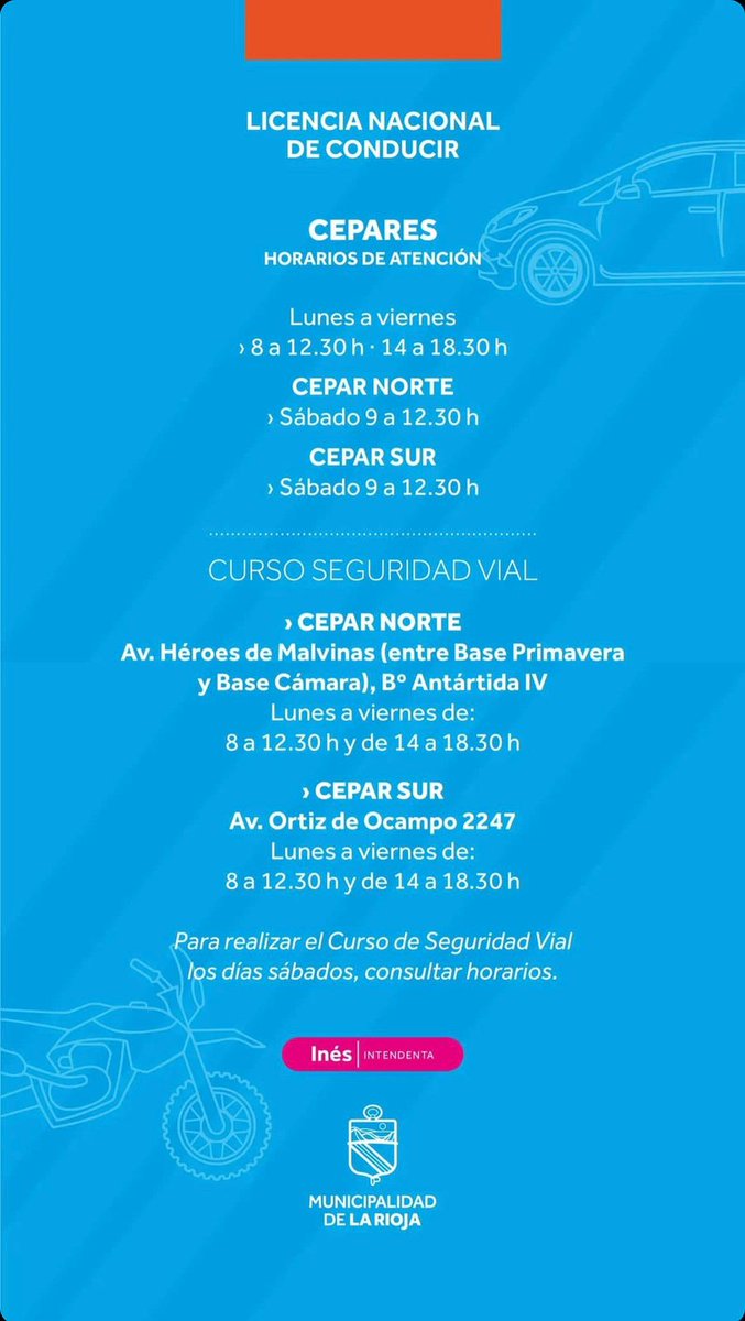 Ciudad_TVLR's tweet photo. Si necesitas sacar por primera vez la licencia de conducir o debes renovarla, aquí te dejamos toda la información. 

@Munilarioja cerca de los vecinos. https://t.co/vTcdh6cKtM