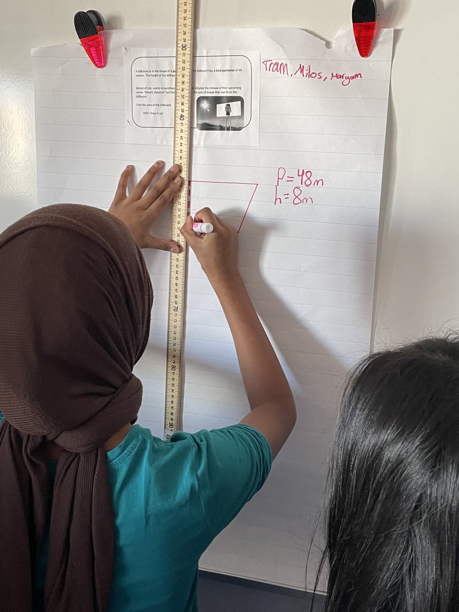 Rich conversations, active problem-solving and feelings of support and encouragement as we explore area and perimeter! Portable 9 is rocking the teamwork! ⁦<a href="/lkwwrdsb/">lkwwrdsb</a>⁩ ⁦<a href="/wrdsb/">Waterloo Region DSB</a>⁩