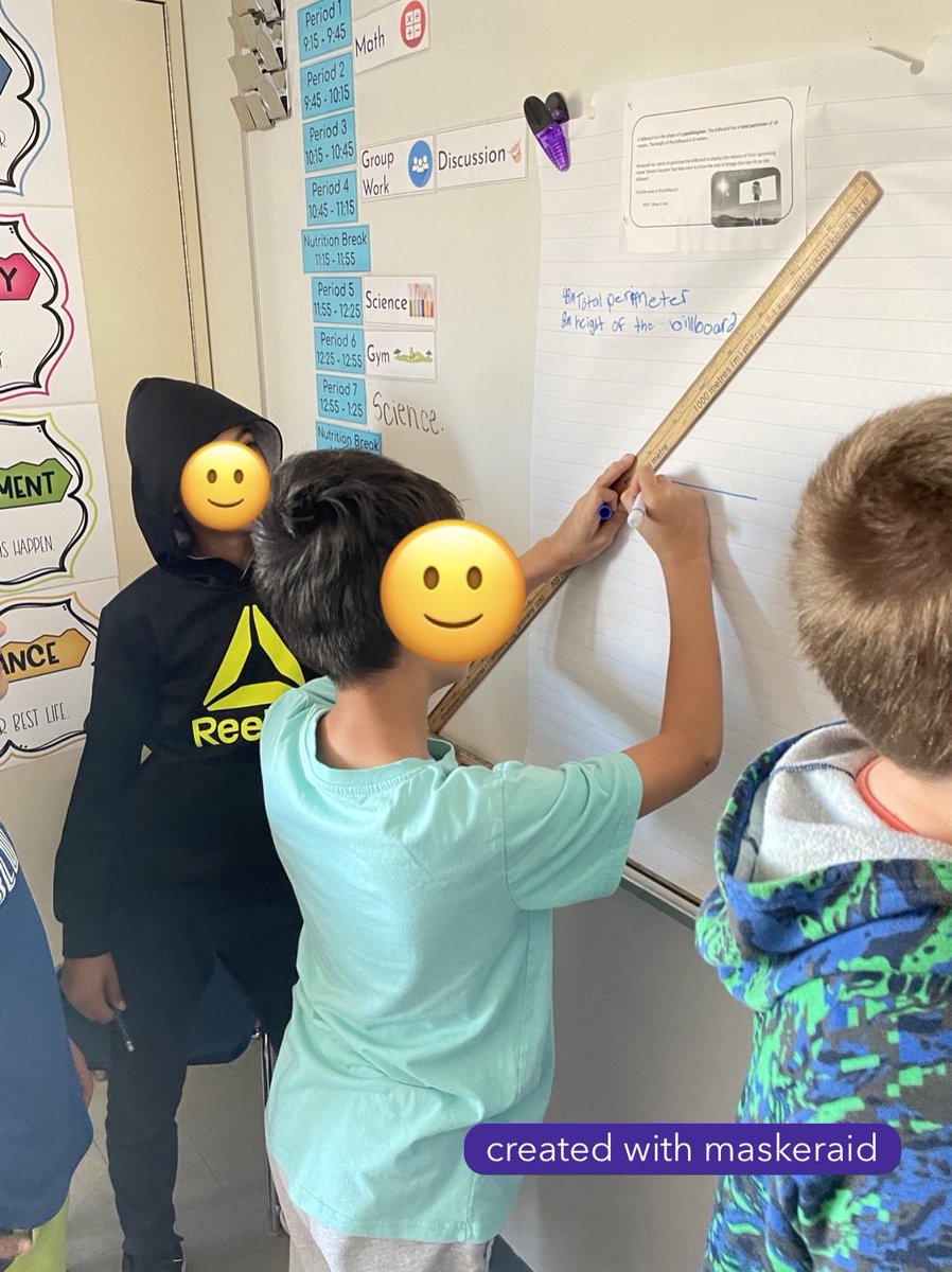 MJS_teach's tweet image. Rich conversations, active problem-solving and feelings of support and encouragement as we explore area and perimeter! Portable 9 is rocking the teamwork! ⁦@lkwwrdsb⁩ ⁦@wrdsb⁩