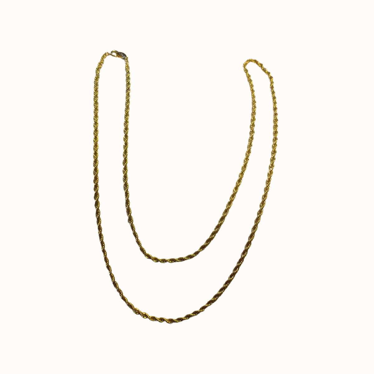 Trifari Gold Tone Rope Chain Necklace' Long etsy.me/3GBONAO #gold #statementnecklace #goldtonenecklace #junkyardblonde #gotvintage #goldtoneropechain #etsysellsvintage #vintagechain #goldtonechain