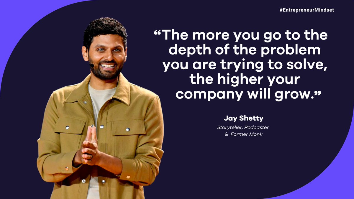 Volusion's tweet photo. Today's dose of wisdom is provided by #entrepreneur, podcaster, and former monk, @JayShetty. Check out this article by Entrepreneur India to find out how he went from numerous rejections to ranking #1 as a New York Times Best-Selling Author: https://t.co/3LQCwxa2JX https://t.co/ZCXm4e32bB
