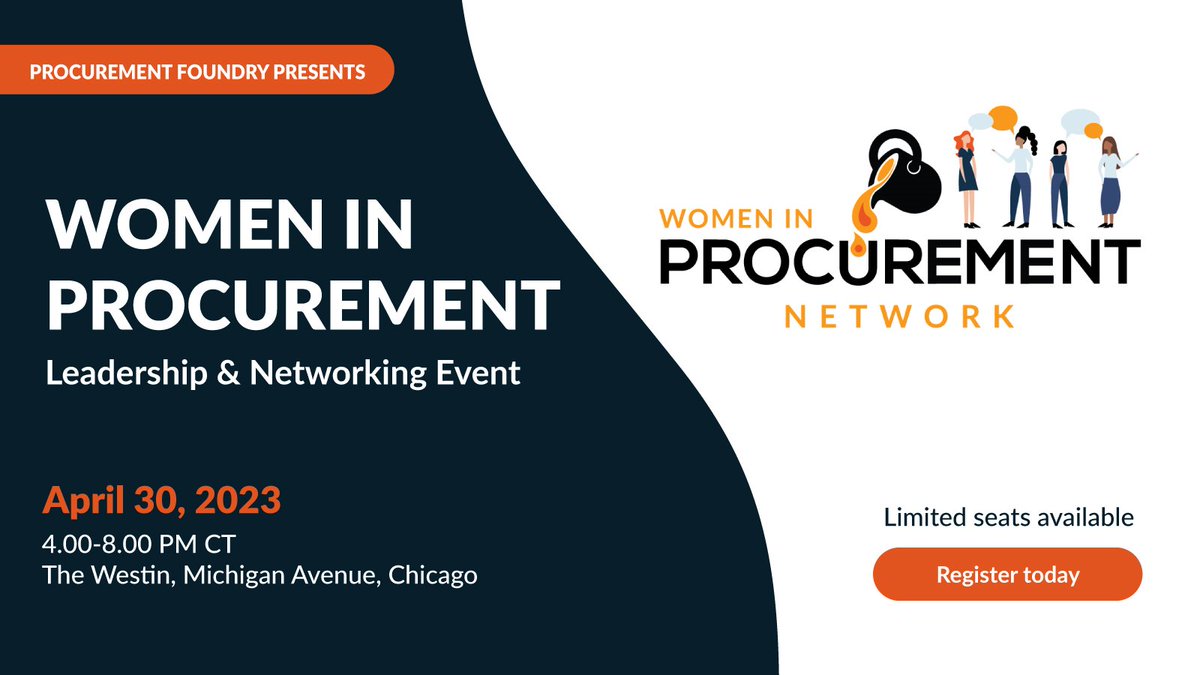 procurefoundry's tweet image. Don’t miss the Women in Procurement Network Seminar!

Be inspired, energized &amp;amp; gain knowledge to strengthen both your personal &amp;amp;professional development in procurement:
hubs.li/Q01L87V90

#ForgeTech23 #techprocurement #womeninprocurement