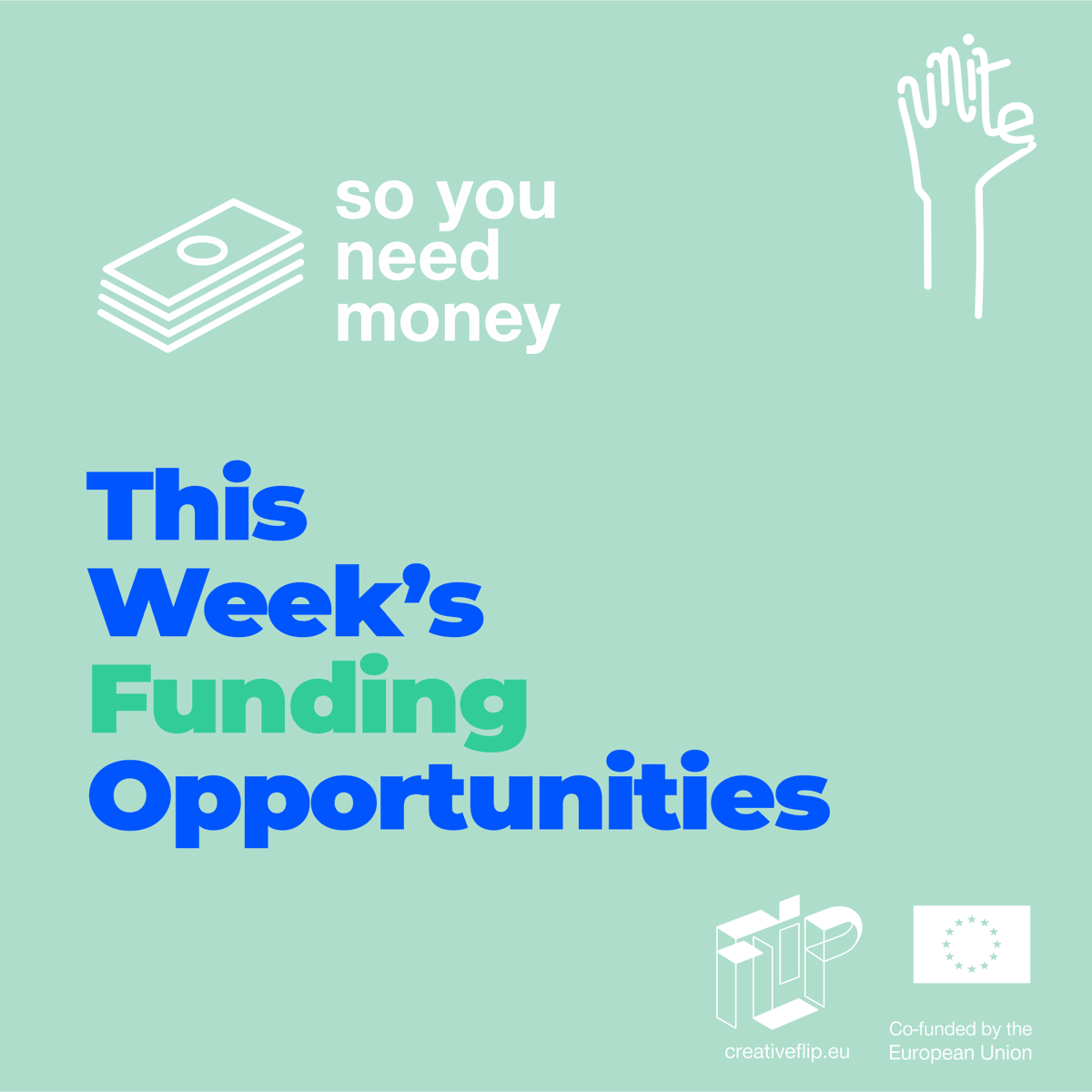 This week #CreativesUnite collected a selection of 🔥funding opportunities for #cultural & #creative professionals!

Follow us and make sure you don't miss out!

Check out this week's selection👇

#funding #CCS #CCI