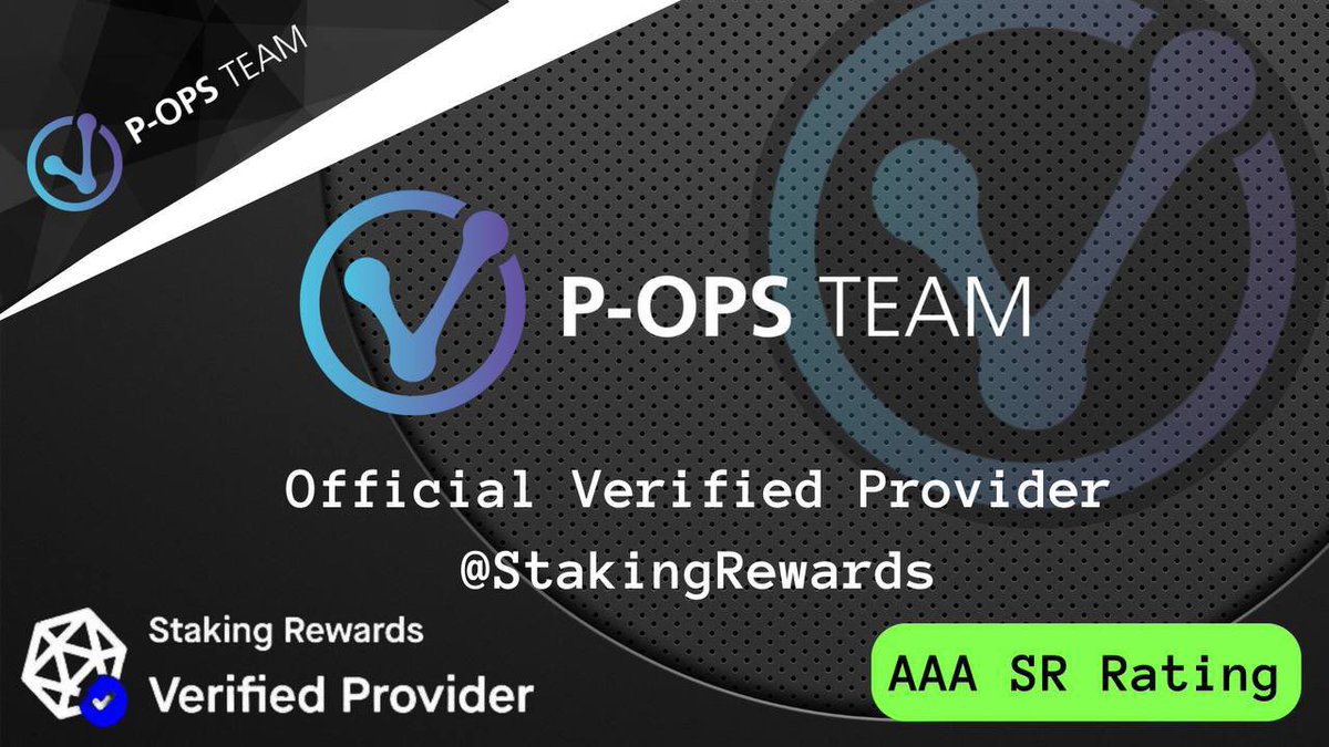 POpsTeam1's tweet photo. ๐โโ๏ธ ๐ฟ๐๐ ๐๐ค๐ช ๐๐ฃ๐ค๐ฌ ๐๐๐๐ฉ?
โ
P-OPS Team are an Official #VerifiedProvider on @stakingrewards
๐ฅWith a AAA SR Rating you can be sure youโre staking with a first class provider
๐ฅฉ Stake with us today at https://t.co/eJB0FiQDkR just click the STAKE NOW button ๐
#StakingRewards #POPSTEAM #Crypto
$ONE $GRT $AVAX $SOL $FIS $AKT $AZERO $CQT $AXL $BLD $UMEE $FORTA