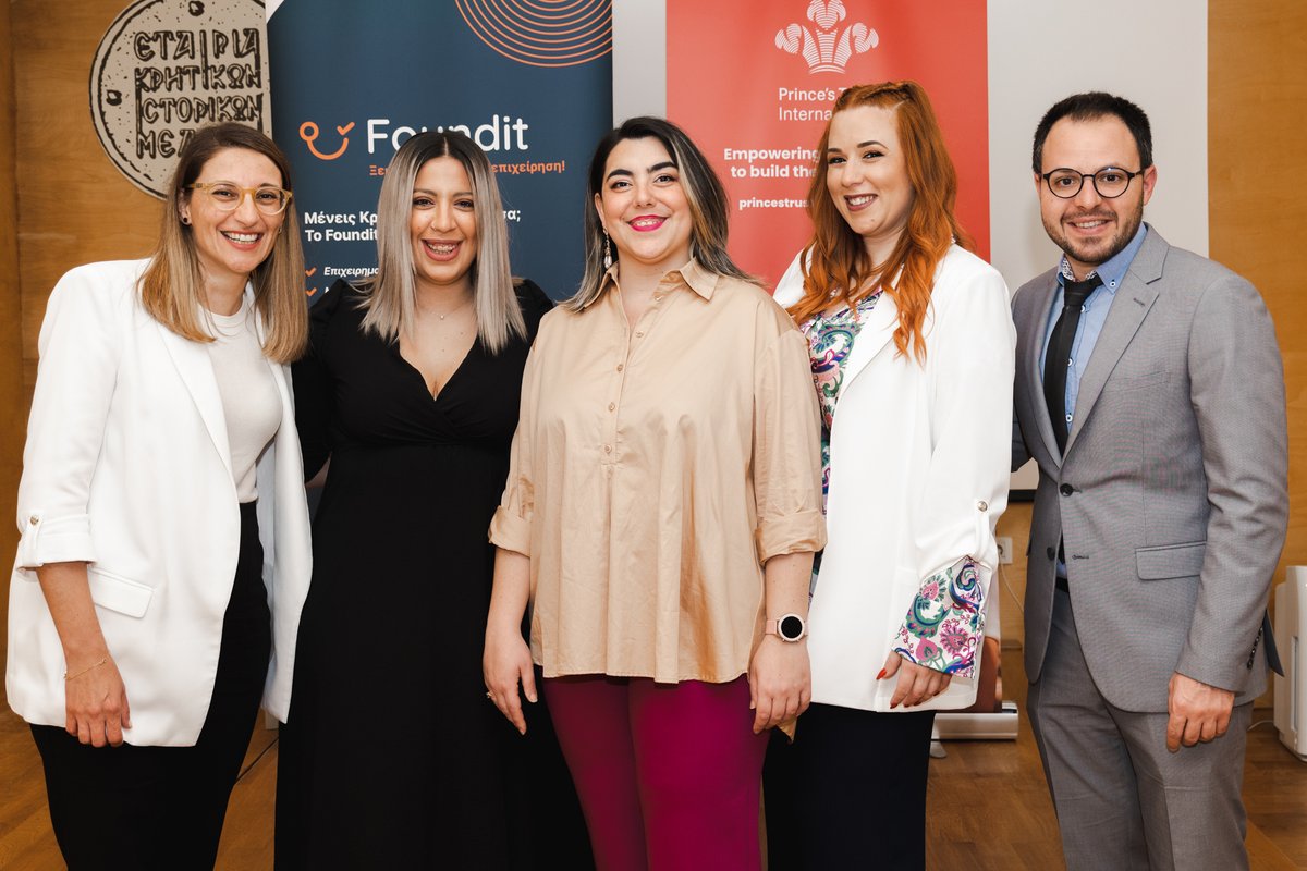 KingsTrustInt's tweet photo. Last week Despina and Evita from #Greece were announced as the Regional Winners of The Prince’s Trust Global Award.

The pair switched from being employees to #entrepreneurs to employers in less than a year, founding their start-up digital marketing agency #HashtagDigital. https://t.co/vlLT4tLcwc