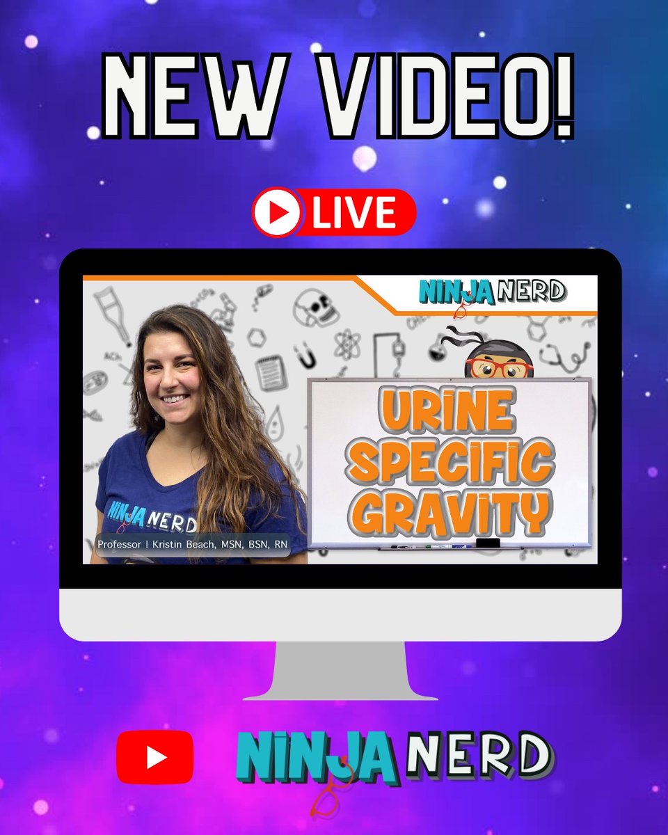 URINE good hands! Kristin’s latest video on urine specific gravity is here to help you dominate the NCLEX! 💦 🩺 Check it out on the Ninja Nerd Nursing YouTube channel now! #NinjaNerdScience #UrineSpecificGravity #NCLEXSuccess #UrinaryTractExpert #YouTubeEducation #MedicalHumor