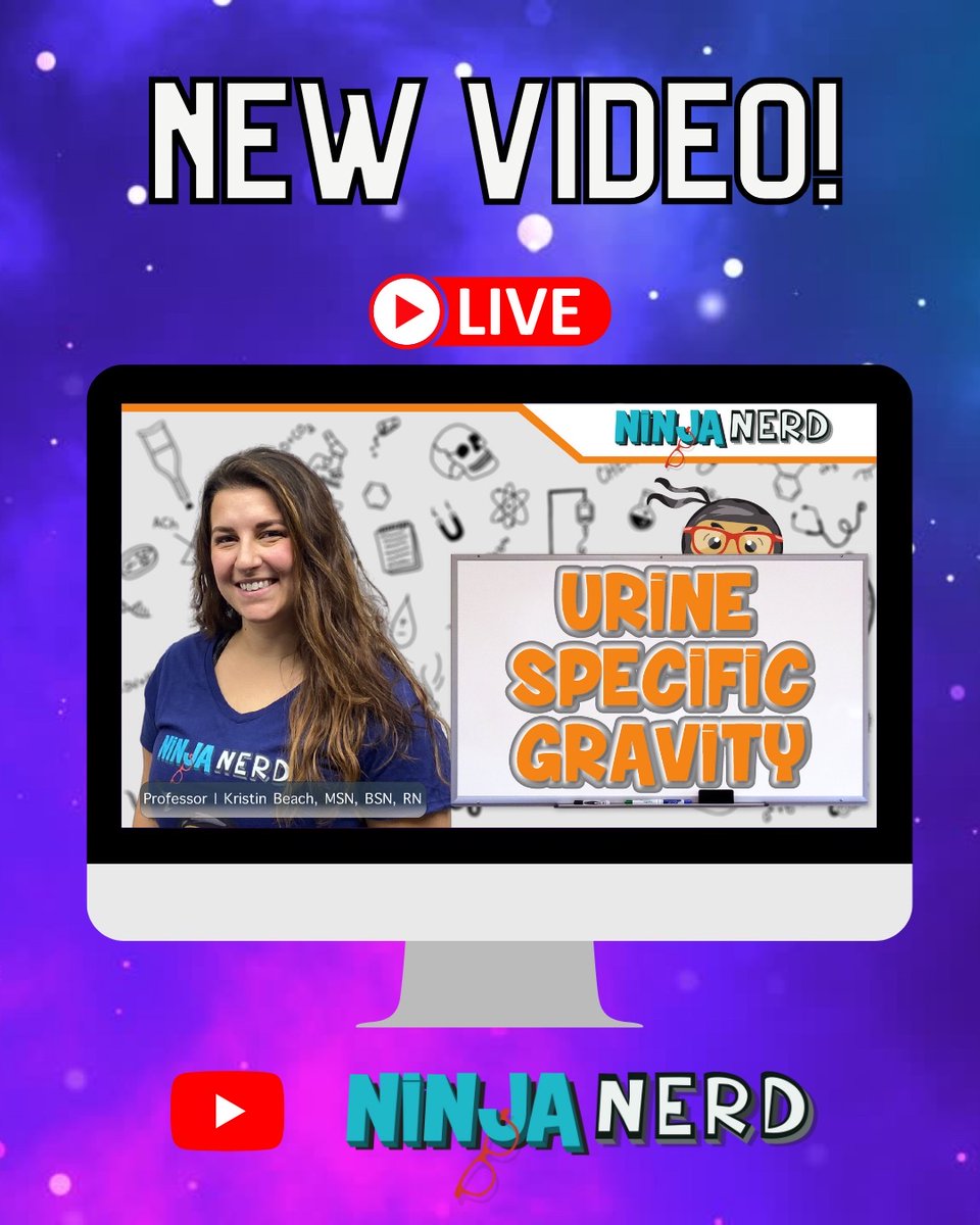 NinjaNerdSci's tweet photo. URINE good hands! Kristinβs latest video on urine specific gravity is here to help you dominate the NCLEX! π¦ π©Ί Check it out on the Ninja Nerd Nursing YouTube channel now! #NinjaNerdScience #UrineSpecificGravity #NCLEXSuccess #UrinaryTractExpert #YouTubeEducation #MedicalHumor https://t.co/JgD4HGcYaB