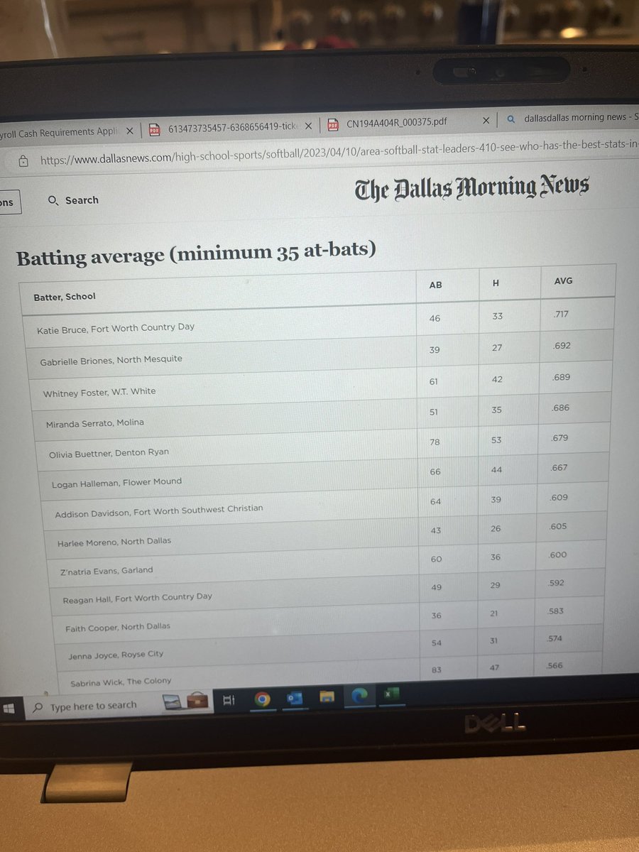 #1 batting avg in dfw 💪💪