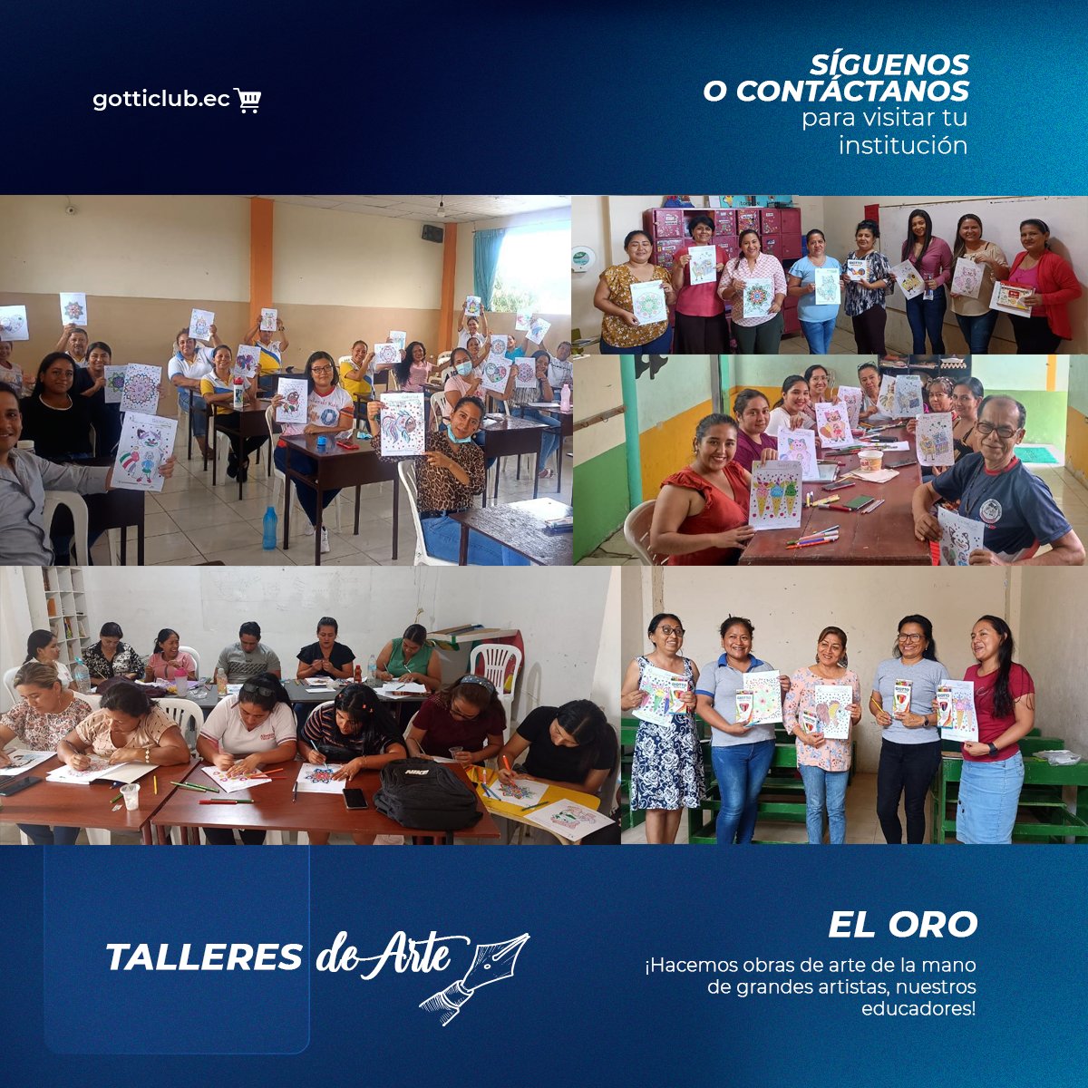 ClubGotti's tweet photo. Agradecemos a todos los establecimientos educativos que nos dieron apertura para dictar nuestros Talleres
Aprendimos técnicas de arte
Materiales
Tips y ejemplos
Tienda online
https://t.co/JyfTc6QUkn
#GottiClubSuministrosEscolaresyArte #Capacitacionesdearte #Talleres #Educación https://t.co/1LtsoKwBpG