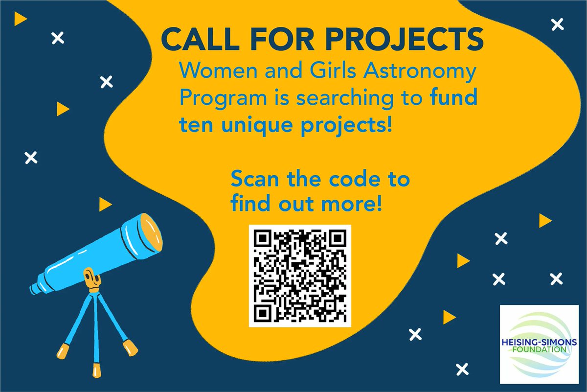 AUIEducation's tweet photo. NAROAD and their Women and Girls in Astronomy Program is looking to fund ten projects that use astronomy for development to promote, support, and uplift women and girls. Projects will be awarded with $1,000 USD mini-grants. More here: https://t.co/5F7Gw8Wrf3 #WGAP2023 #NAROAD https://t.co/bnBwOmuVJ2