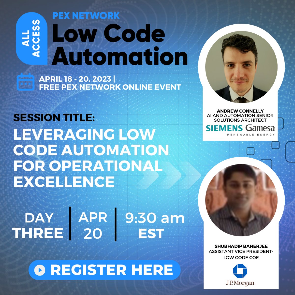 PEXNetwork_Team's tweet image. 🚨 All Access Low Code Automation 2023 is next week. Don't miss out!

✅ Hear from @SiemensGamesa and @jpmorgan on Day 3 at 9:30AM EST.

📋 Register here: bit.ly/3z6BowF

#pexnetwork #lowcode #nocode #processexcellence #operationalexcellence