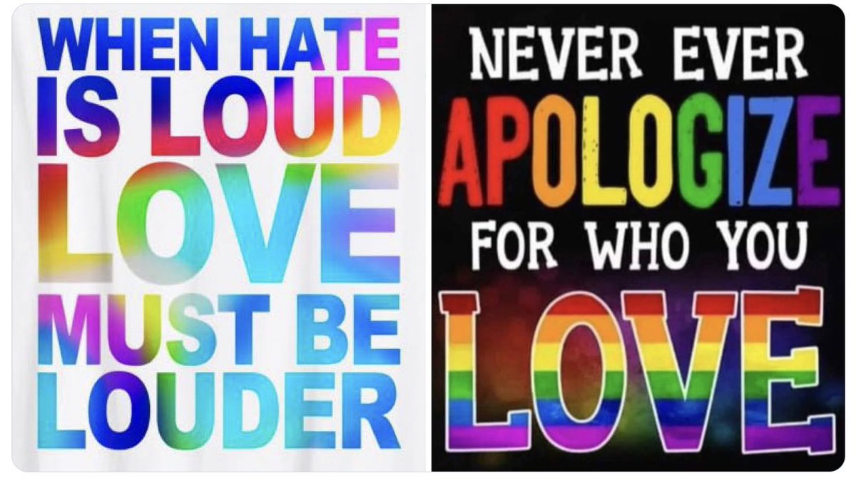 I got called yesterday Evil and Vile for tweeting a rainbow 🌈 flag
How you can be Evil and Vile for just loving someone I just don't know....