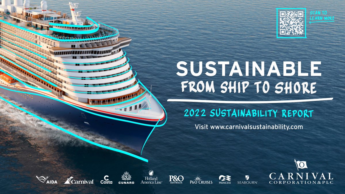 CarnivalCorpLtd's tweet photo. NEWS: We’re pleased to release our 2022 Sustainability Report, detailing our 2022 sustainability achievements and continued momentum in ESG performance. Read more: https://t.co/pxaGuXplmr https://t.co/ppxXlNf5nI