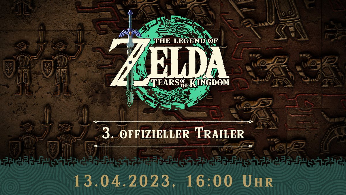 Seid am 13.04. um 16:00 Uhr dabei, wenn der letzte Trailer vor der Veröffentlichung von The Legend of #Zelda: #TearsOfTheKingdom auf unserem YouTube-Kanal veröffentlicht wird. Der Trailer ist ungefähr 3 Minuten lang.

► spkl.io/60164eHem