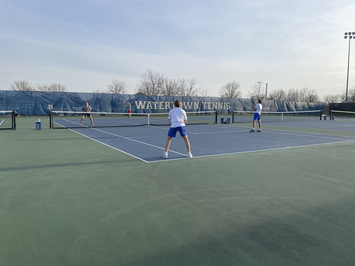 TennisWHS's tweet photo. We opened the season last night with a 6-1 win over Sauk. As always thanks to our fans for creating an awesome environment for the players. On to the next challenge! https://t.co/dZ9dGEbqZm