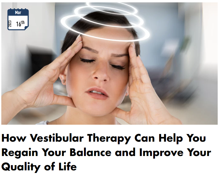 SouthernPTC's tweet photo. Don't let dizziness and balance issues knock you down! Our latest blog post dives into the amazing benefits of vestibular therapy. Check it out and stay steady on your feet! 

✍https://t.co/1tsZ3V2Q5O️ 

#VestibularTherapy #StaySteady #BalanceIsKey https://t.co/RBqErqnpXx