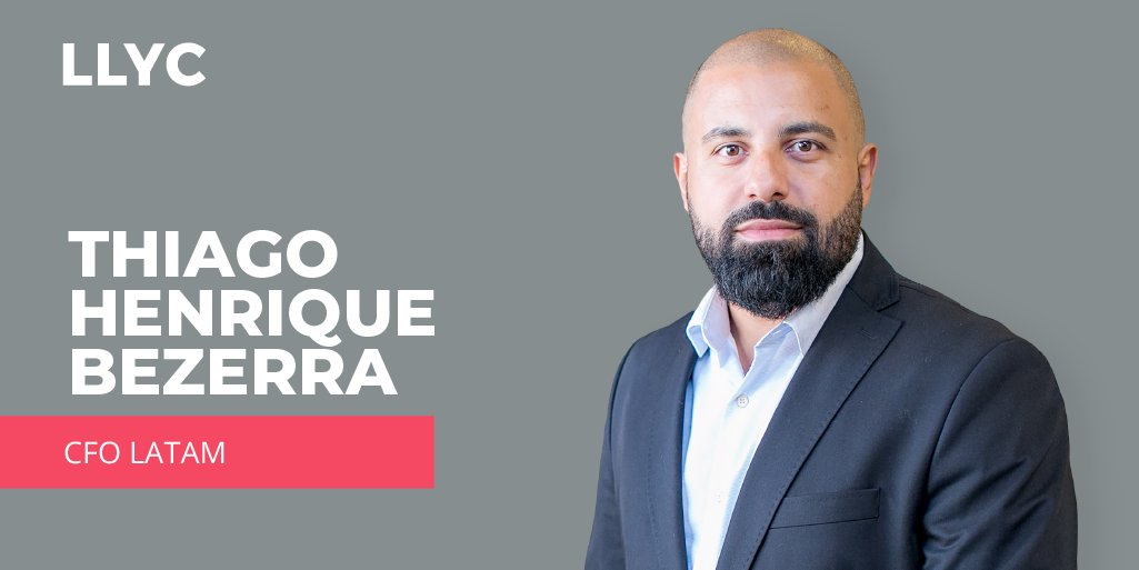 LLYC_Global's tweet photo. Anunciamos la incorporación de Thiago Henrique Bezerra como nuevo Chief Financial Officer (CFO) para Latinoamérica. Reportará a @guisasola_marta y gracias a su experiencia será el responsable del desarrollo de la estrategia financiera en la región 👉 https://t.co/EAtl3c7jiA https://t.co/I1jClqO9pH