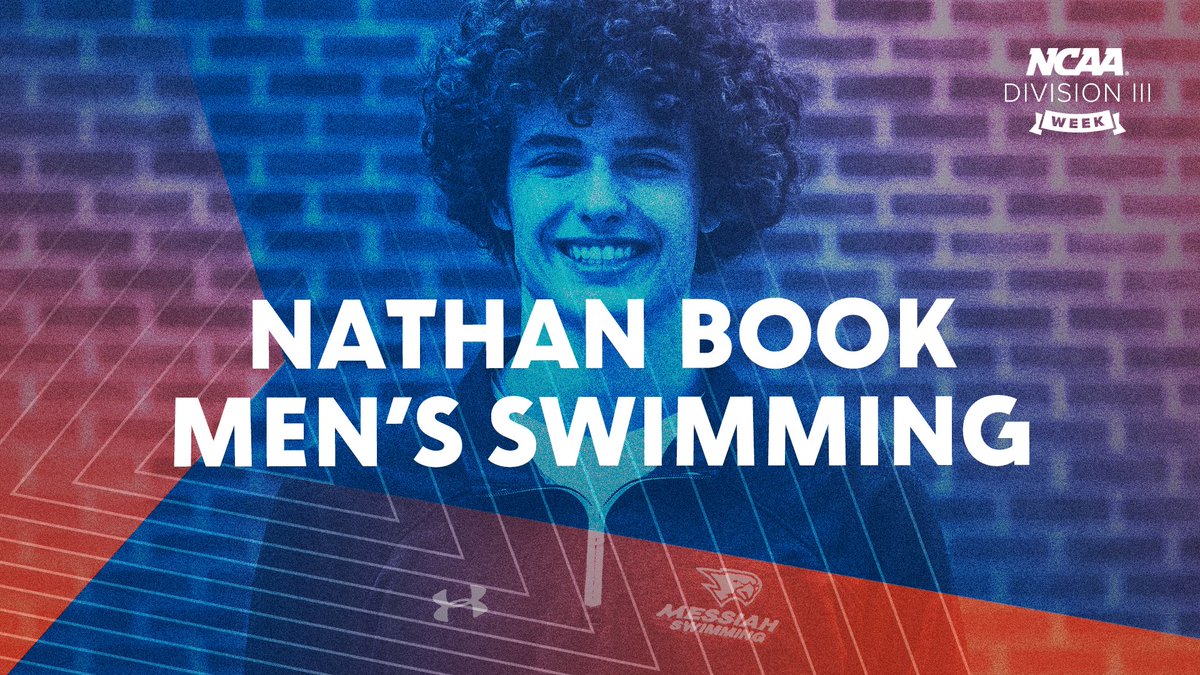 MessiahSports's tweet photo. "Messiah gives its athletes the ability to glorify God through sport, which is something really appealing to me. I also liked that Messiah didn’t force its athletes to prioritize athletics over academics; it’s possible and encouraged to excel at both." - Nathan Book #MessiahMSWIM https://t.co/D14eMIckkp