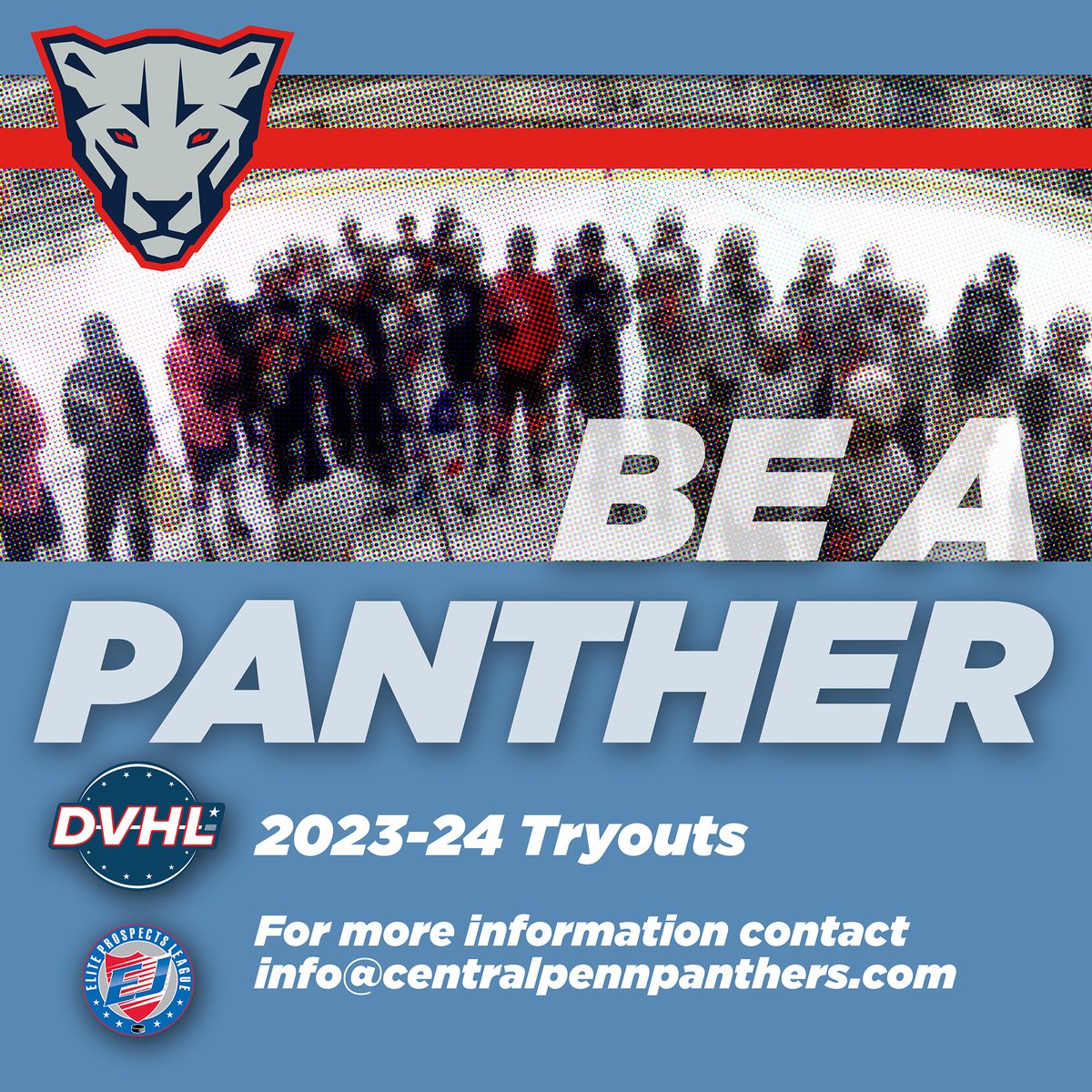 CPPhockey's tweet photo. Last night’s turnout for 16U and 18U tryouts was fantastic. A few roster spots remain at 16uaa, 18ua, and 18uaa rosters — including an 18U goalie. Take advantage of the second round of tryouts happening Thursday! 

Contact info@centralpennpanthers.com for more information https://t.co/MYB58HIgRB