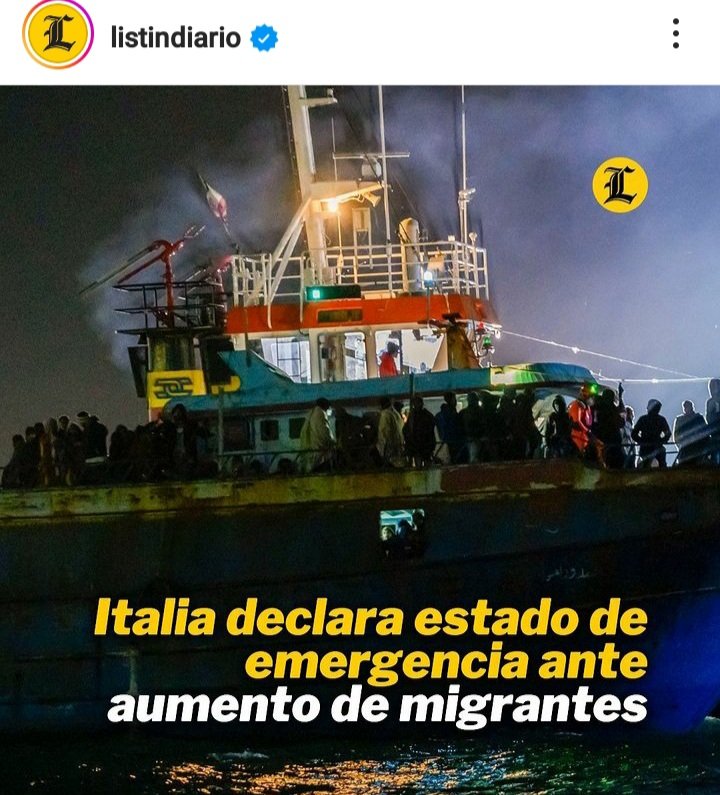 Lisshan72's tweet photo. Alguien le  envie  esta noticia al *presidente"  a ver si deja de hablar de eliminación de visa Schengen para Europa. He aquí la prueba, de que él no sabe ni en que pie está parado y que habla por hablar. La migración masiva es un gran problema, para Europa y no solo Para Italia. https://t.co/MIE1JxyANH