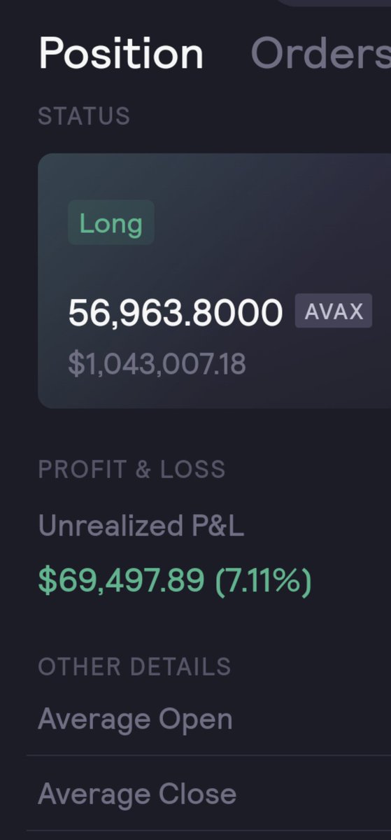 One of my favorite positions for the run.  Love having more in my portfolio to trade. What should I buy next. @tequila_pete I bet you're happy after the CPI data 

#daytrader #myownboss #btc #avax #LFG #dydx