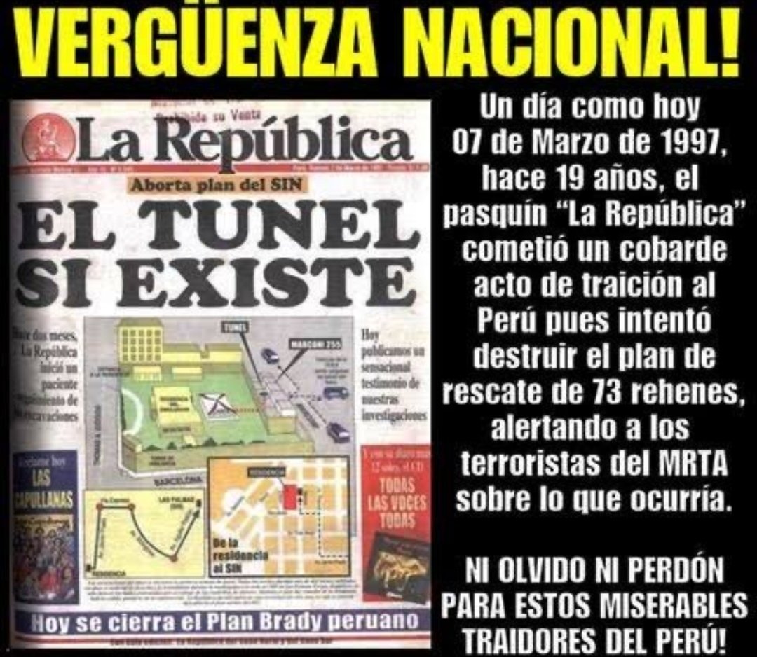 FlordelosMilag6's tweet photo. #Toledo llegará y no habrá #CortinasDeHumo con #Fujimoris que logren cubrirlo.
Los #ProgreCaviares de @larepublica_pe temen perder  canal 4 regalo de #Toledo, los que negociaron con #ODEBRECHT y  incubrieron el saqueo al Perú NO habrá #ZoraidaAvalos q los blinde, caerán. https://t.co/D21ydJM0Qp