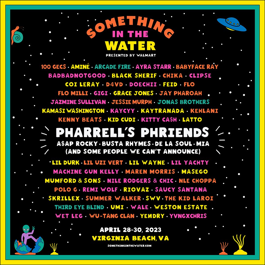 Something in the Water Festival Lineup 2022