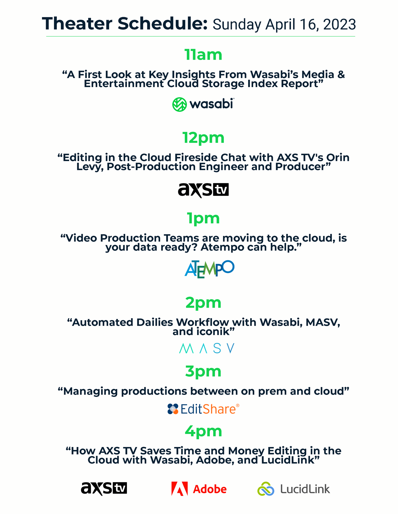 Wasabi Technologies on Twitter "If you’re going to NABShow, add these