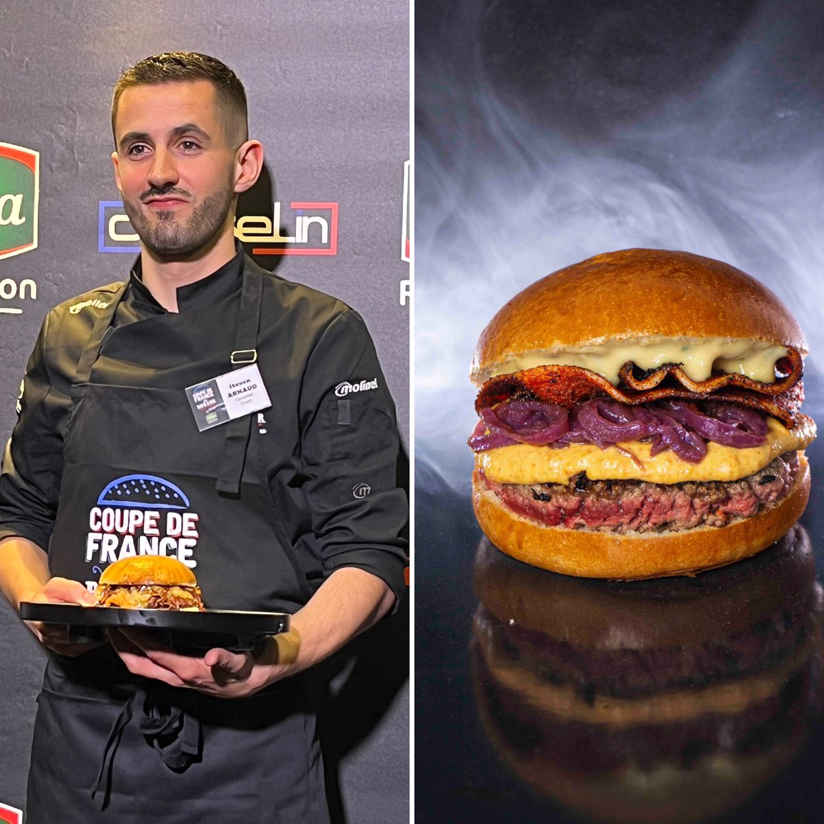 CFBurger_Socopa's tweet image. REMISE DES PRIX FINALE OUEST

🥇Annabelle Delahaye avec Le Bigsby

🥈Steven Arnaud avec The King

🥉Gregory Lambert avec le Motorbread Burger 

#cfburger