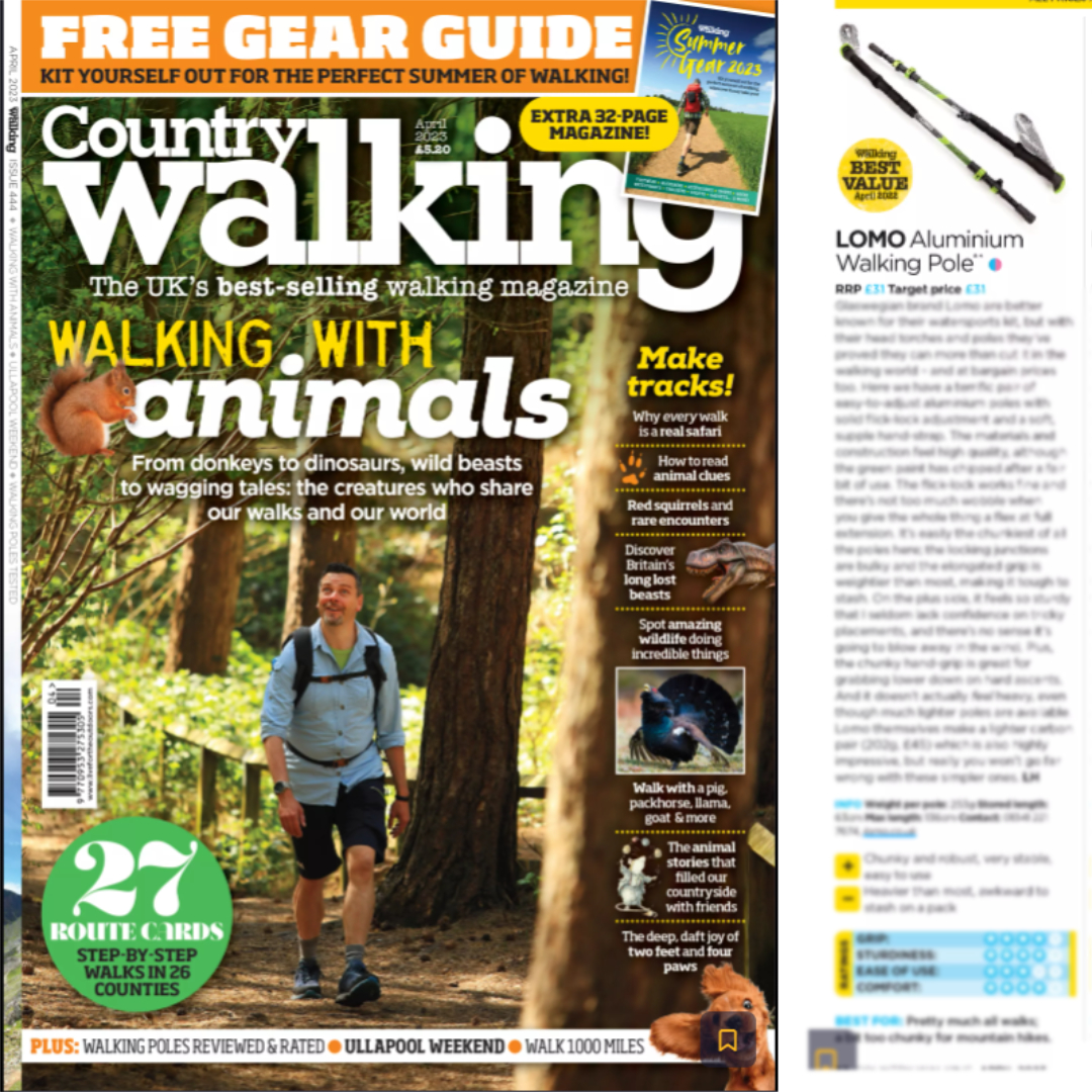 LomoWatersport's tweet photo. Great to see our Aluminium Walking Poles receive a best value award from the group test in Country Walking Magazine. April 2023. Grab a copy read why.
https://t.co/I8wacOblls
#WalkingPoles #Lomowatersport #CountryWalking #Walking #Hiking https://t.co/rN1ttNL58V