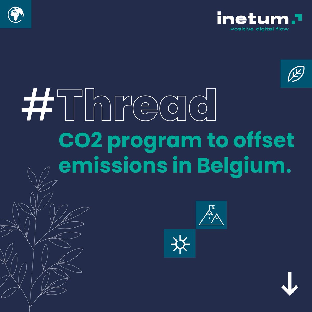 inetum_world's tweet photo. Inetum @Realdolmen target for 2023 in Belgium is to make 25% of devices sold part of its CO2 offset program, for which Inetum collaborates with #ClimatePartner.
Inetum wants to guide customers towards a sustainable #digital future.
We explain everything in this #thread 👇 https://t.co/eMerTQUr06