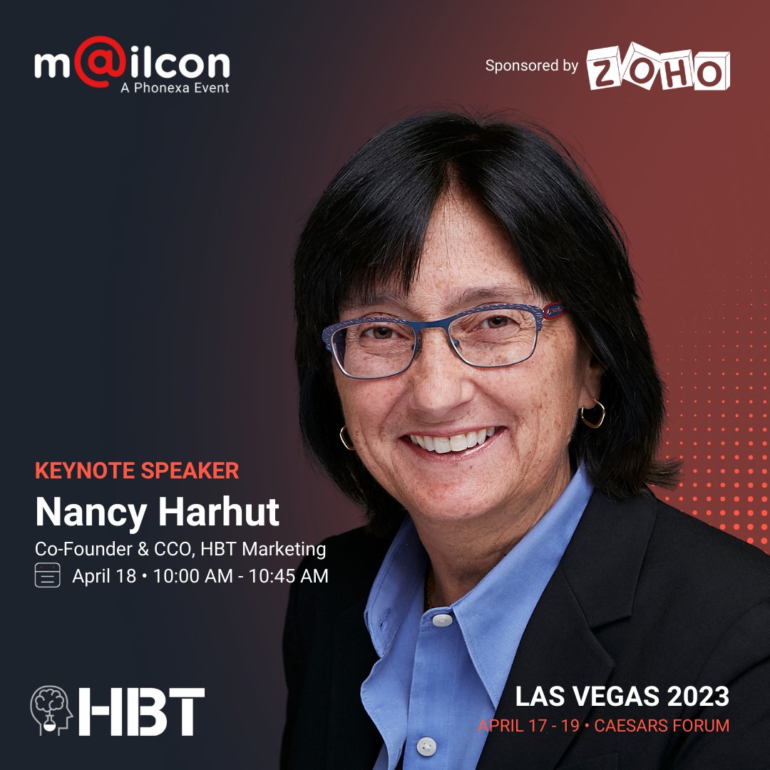 nharhut's tweet photo. Honored and excited to deliver a keynote at the cutting edge email conference #MailCon this month! Thank you @MailConOfficial #mailconlv23 https://t.co/26o9ndrvJ9