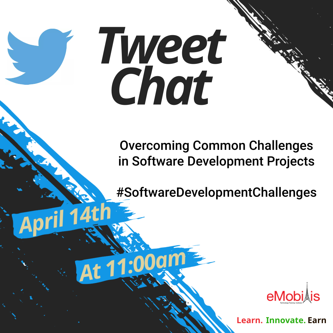 eMobilis's tweet photo. Developing #software isn't always a walk in the park. From bugs to deadlines, #softwaredevelopment projects can pose unique challenges.

Check our upcoming Twitter Chat on How To Overcome Common Challenges in Software Development Projects.

#SoftwareDevelopmentChallenges #tech https://t.co/WeiiUryybF