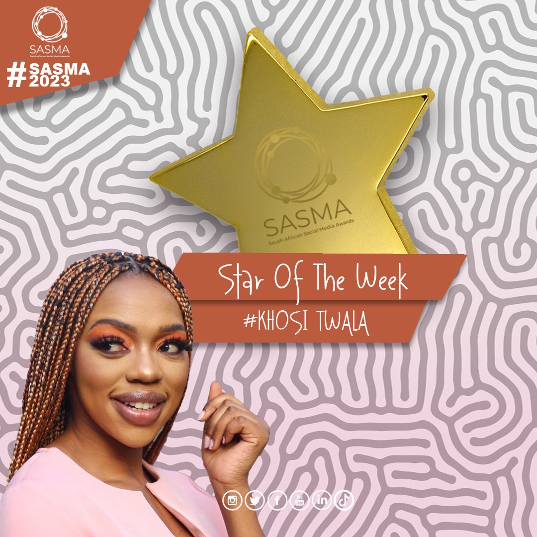 SMAWARDS_ZA's tweet photo. Congratulations to our Star of the week : @RealKhosiTwala for winning the 2023 Big Brother Titans.
We wish all the best in your career and life ππΏπ¦
#sasma2023 #Awards https://t.co/Ae4MsbAZM5