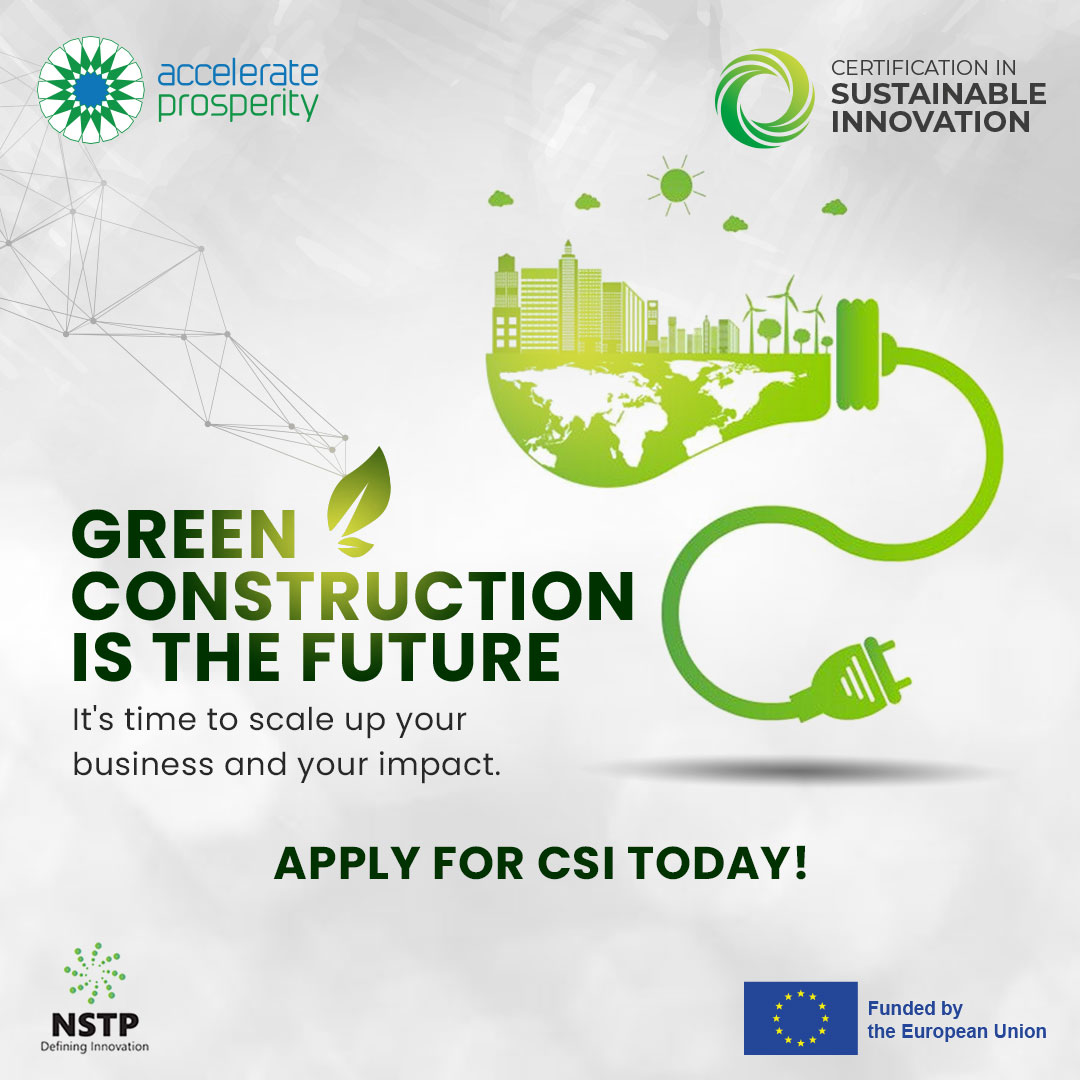 ApProsperity's tweet photo. Are you an entrepreneur looking to make a difference in Pakistan's #greenbuilding industry? #CSI promotes businesses offering #sustainable materials, energy-efficient design, and #renewableenergy sources to help reduce carbon emissions. 

Apply now: https://t.co/FAspZSvH25 https://t.co/5bgW9q5ybS
