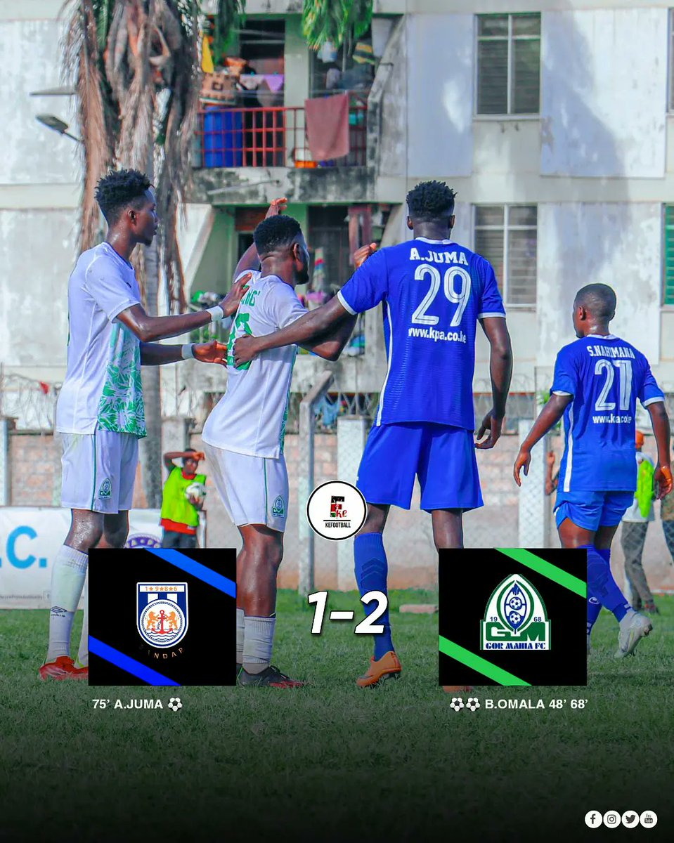 Kefootball1's tweet photo. A brace for @BensonOmalla secures the win for Gor Mahia 🟢.

Other results
Tusker 2-0 Mathare
Nzoia 3-0 Wazito
Posta 1-0 Bidco
#kefootball https://t.co/Y61tCTnNS2