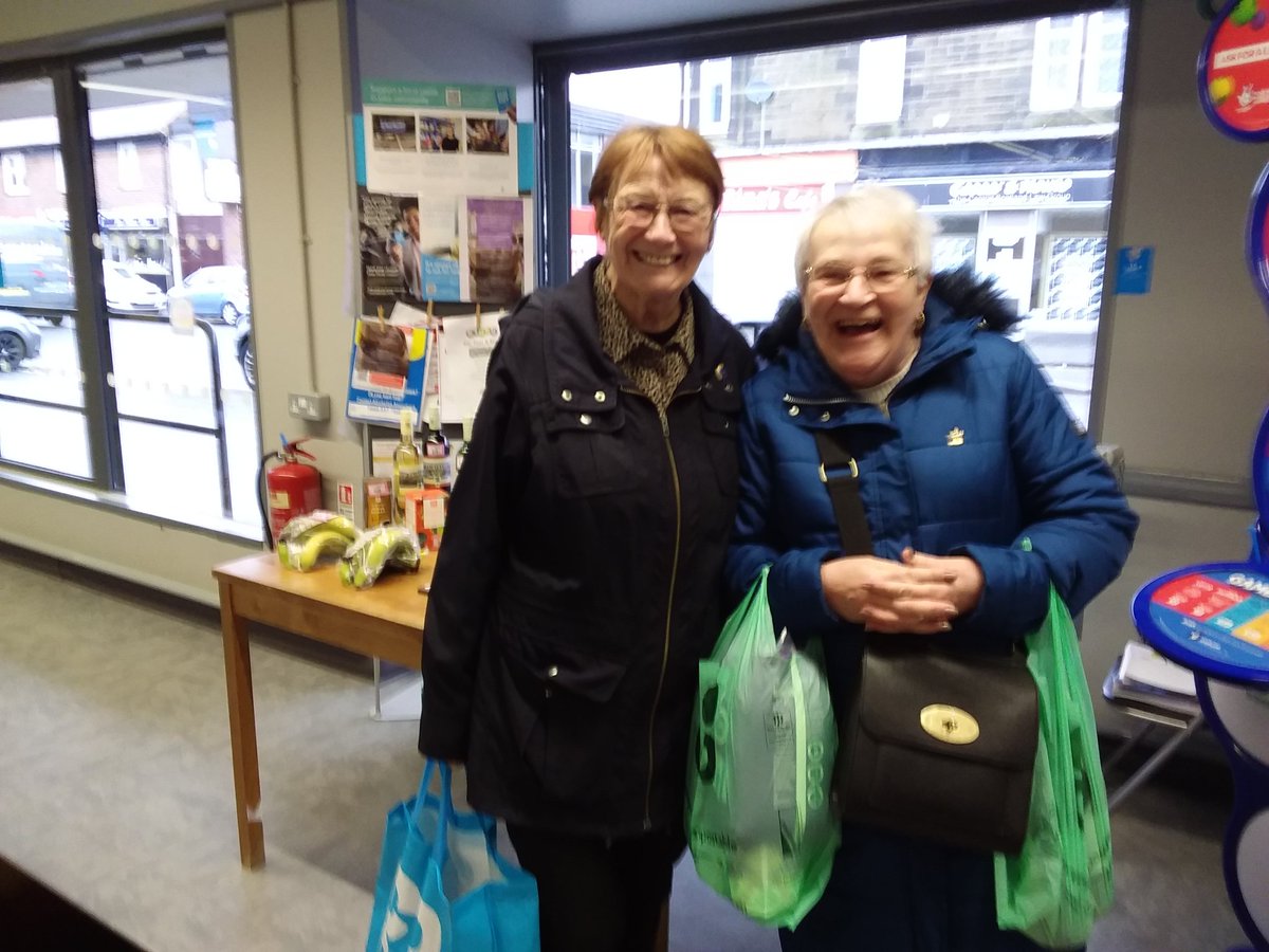 CharlotteRenwi7's tweet photo. Two of our friendly shoppers at @whitburncoop great wee chat with them both. @PeterHeggie1 @Tom_MPM #greatcommunity #itswhat we do https://t.co/A3E0DO3hmZ