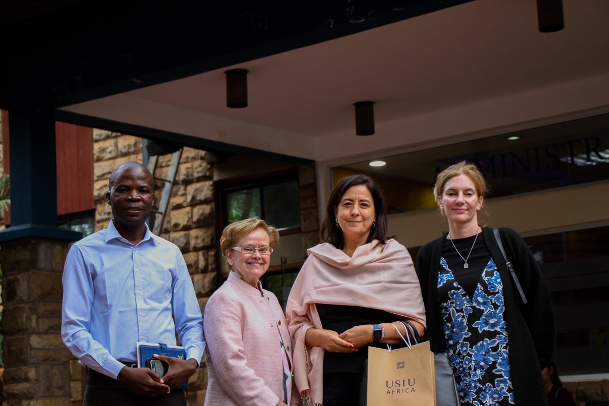 ExperienceUSIU's tweet photo. Vice Chancellor, Prof. Margee Ensign, with the Ambassador of the #Argentine Republic to the Republic of #Kenya, H.E. Amb. Gabriela Martinic (second right) who paid a courtesy call on her at USIU-Africa this afternoon.

📸@_wanz_a https://t.co/XYpbgXLheX
