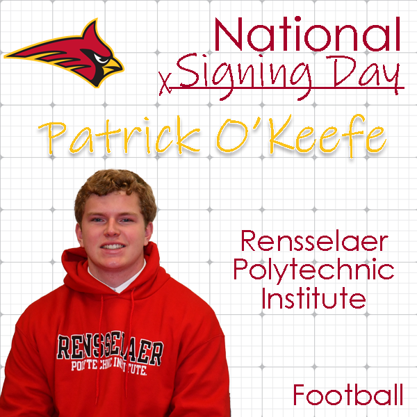 calverthall's tweet photo. Congrats to Patrick O’Keefe `23 on his commitment to @RPIFootball #redfam https://t.co/HHNGmpgQUD