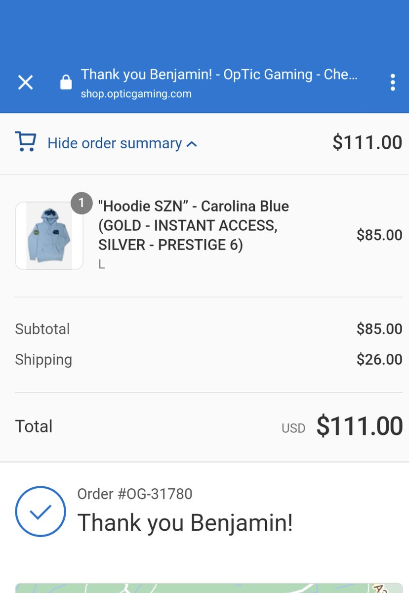 The_Wolfyy's tweet photo. I ordered this over 2 months ago, I'm wondering when my items are gonna ship? I'm hyped to get them as one of the jerseys was a gift. @H3CZ @OpTic @OhhRogerr @PaigeJReed @OpTicUpdate #optic   #greenwall https://t.co/qwkSbI37TB