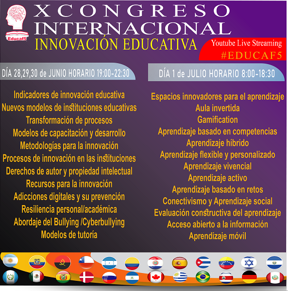 Educaf5C's tweet photo. Congreso Internacional de #INNOVACIÓN #EDUCATIVA Cuándo: 28,29,30 de junio 1 de julio Horario: 28, 29, 30 junio 19:00-22:00 Horario: 1 de julio de 8:00-18:00 MEDIO DE TRANSMISIÓN AQUI https://t.co/O3XZD9jyrf INSCRÍBETE https://t.co/QCzQrWE4Pt
Certificado gratuito #Online #educaf5 https://t.co/ot8r9Zjvsa
