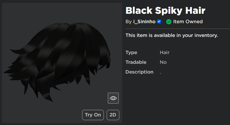 ITEM GRÁTIS! COMO PEGAR O CABELO PRETO LIMITADO! ROBLOXX 