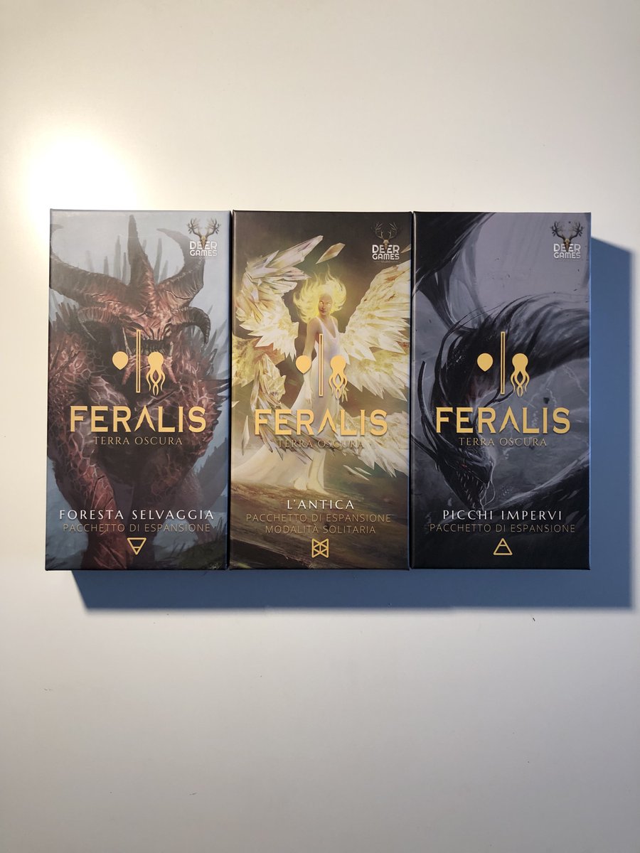 DeerGames1's tweet photo. The production copies have arrived, it has been almost a year since the Kickstarter ended, and it has been a very intense year of fine-tuning and QA testing to bring Feralis to its final form. We can't wait for this beauty to get into the hands of the players!
#boardgame #feralis https://t.co/zXFXf8CPm6