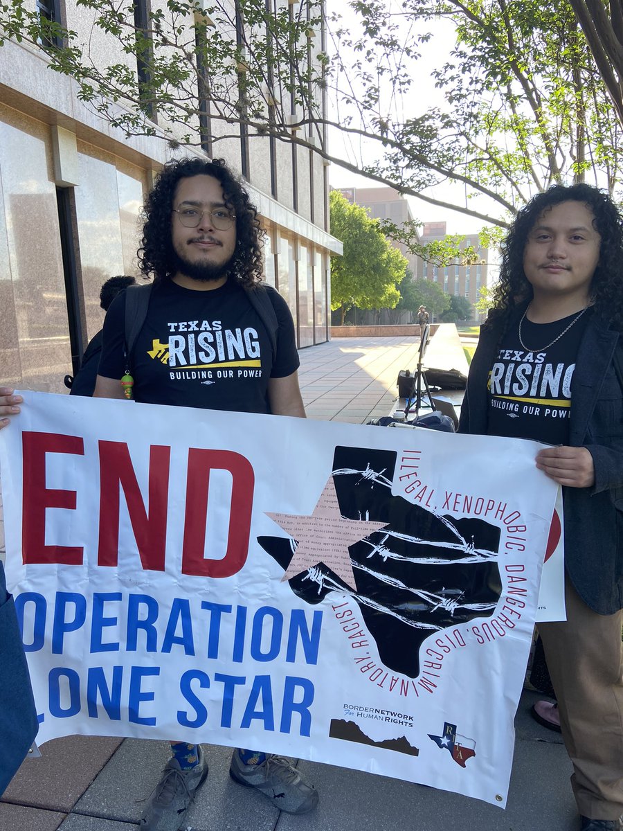 texrising's tweet photo. @texrisingutep is at the Capitol with the TRUST coalition this morning rallying and opposing HB20 & HB7. Our communities deserve safety and freedom from extremist, dangerous border policies. Come to the #txcapitol and drop cards OPPOSING these bills today! https://t.co/u9rRf2pOk2