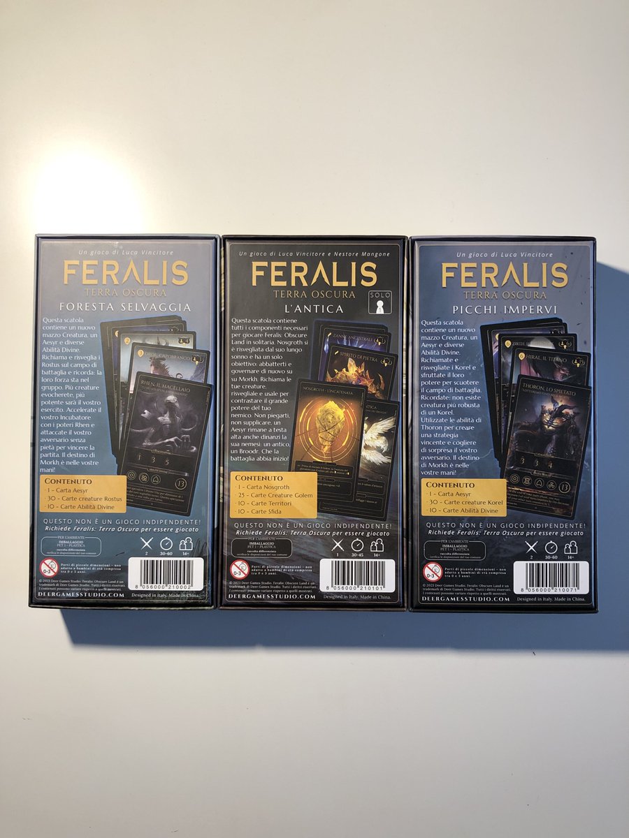 DeerGames1's tweet photo. The production copies have arrived, it has been almost a year since the Kickstarter ended, and it has been a very intense year of fine-tuning and QA testing to bring Feralis to its final form. We can't wait for this beauty to get into the hands of the players!
#boardgame #feralis https://t.co/zXFXf8CPm6